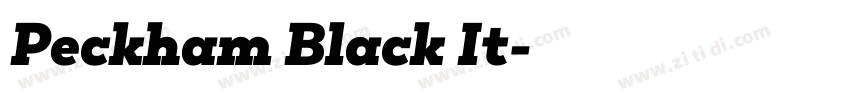Peckham Black It字体转换